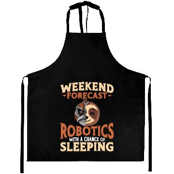 Discover Robot Robotics Engineer Sloth Aprons