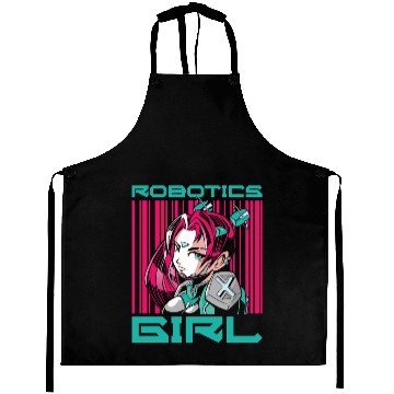 Discover Robot Robotics Engineer Female Aprons