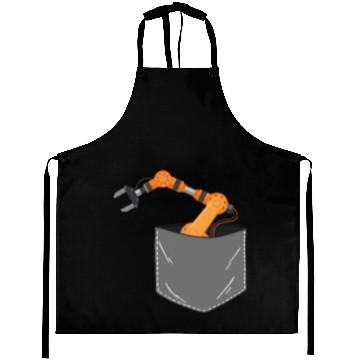 Discover Robot Robotics Engineer Pocket Aprons