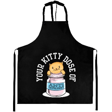 Discover Antidepressant Kitten Medicine Cat Owner Aprons