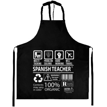 Discover Spanish Teacher Aprons - Multitasking Job Gift It