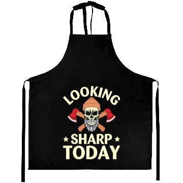 Discover Funny Looking Sharp Today For Axe Thrower Aprons