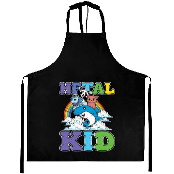 Discover Unicorn Shark Panda Cat Love Music Rock Metal Kid Aprons