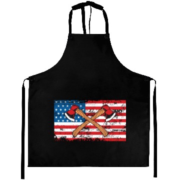 Discover Patriotic American Flag For Axe Thrower Aprons