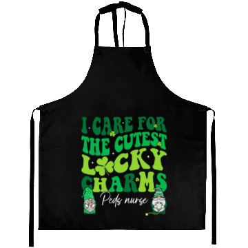 Discover Groovy Retro NICU Nurse St Patrick's Day Aprons