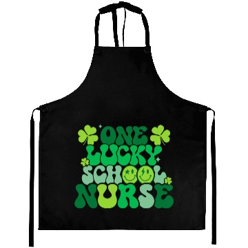 Discover One Lucky School Nurse Shamrock St Aprons