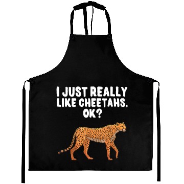 Discover Funny Cheetah Design For Boys Girls Leopard Wildli Aprons