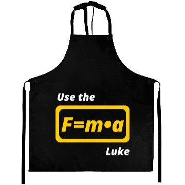 Discover Star Wars, physics, use the force, science, funny Aprons