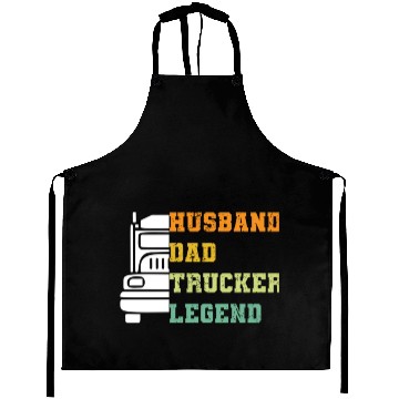 Discover husband dad trucker legend Aprons