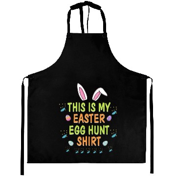 Discover This Is My Easter Egg Hunt Funny Rabbit Face Squad Aprons