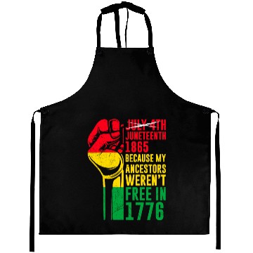Discover Juneteenth free since 1865 Black History US Africa Aprons