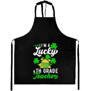 Discover I'm a Lucky 4th Grade Teacher St Patrick's Aprons