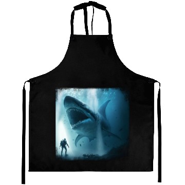 Discover Giant Megalodon Shark Aprons