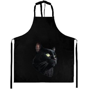 Discover BACK CAT 3D FACE Aprons
