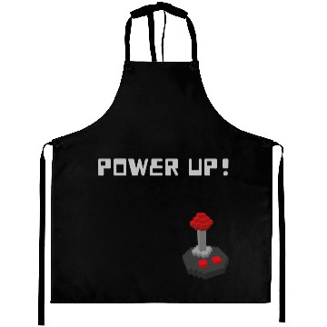 Discover POWER UP! Unisex GYM and Gaming design Aprons