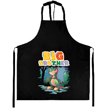 Discover Big Brother Dino Lover Aprons