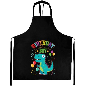 Discover Birthday Boy Dinosaur Lover Aprons