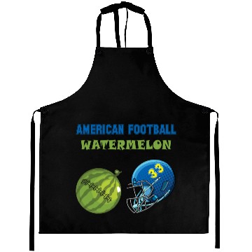 Discover american football watermelon Aprons