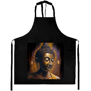 Discover Divine Serenity- God Buddha Portrait Aprons