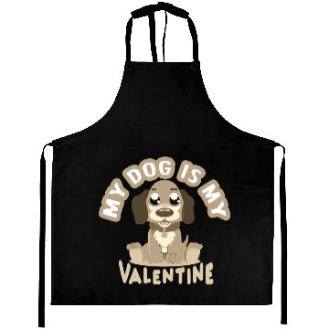 Discover Mon chien est mon valentin Aprons