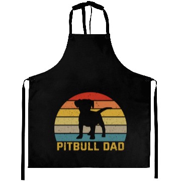 Discover Pitbull Dad For Pitbull Dog Lover Aprons