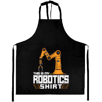 Discover Robot Robotics Engineer Vintage Aprons