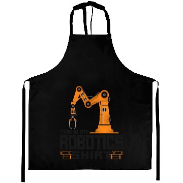 Discover Robot Robotics Engineer Vintage Aprons