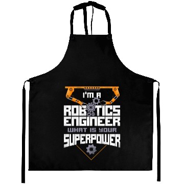 Discover Robot Robotics Engineer Vintage Aprons