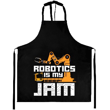 Discover Robot Robotics Engineer Vintage Aprons