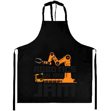 Discover Robot Robotics Engineer Vintage Aprons