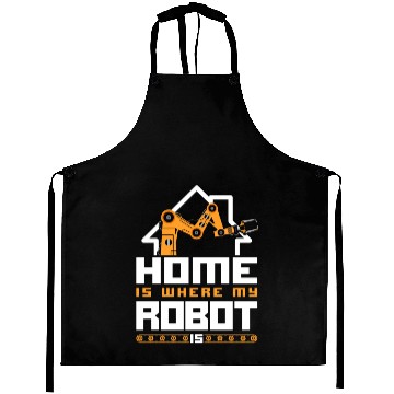 Discover Robot Robotics Engineer Vintage Aprons
