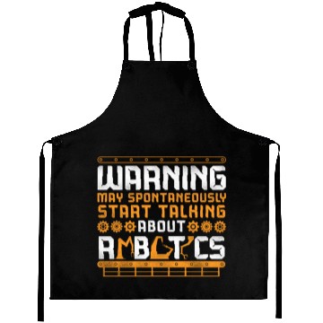 Discover Robot Robotics Engineer Vintage Aprons