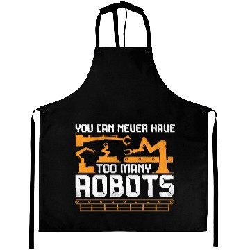 Discover Robot Robotics Engineer Vintage Aprons