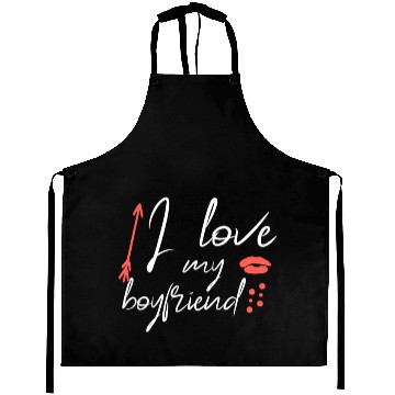 Discover I love my boyfriend Aprons