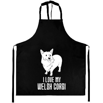 Discover I Love My Welsh Corgi Aprons