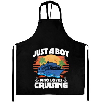 Discover Just A Boy Who Loves Cruising Aprons