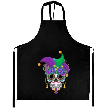 Discover Mardi Gras Mask Dia De Los Muertos Flower Sugar Aprons