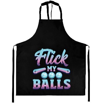 Discover Flick My Balls Pinball Arcade Machine Aprons