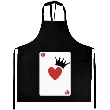 Discover love you on playing card Aprons