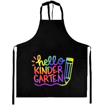 Discover Hello Kindergarten Teacher Tie Dye Welcome Back To Aprons