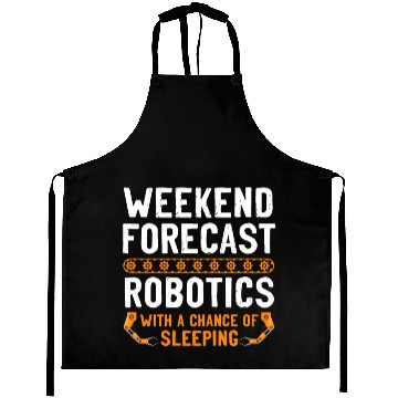 Discover Robot Robotics Engineer Vintage Aprons