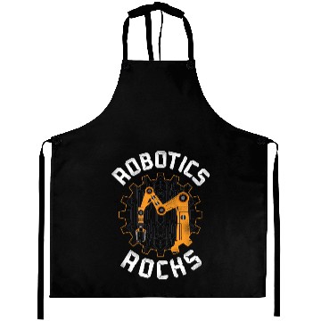 Discover Robot Robotics Engineer Vintage Aprons