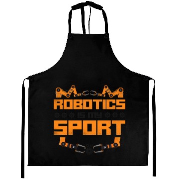 Discover Robot Robotics Engineer Vintage Aprons