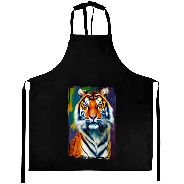 Discover Tiger Portrait Tigress Art Aprons