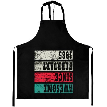 Discover Retro Birthday Year Vintage 1985 Aprons