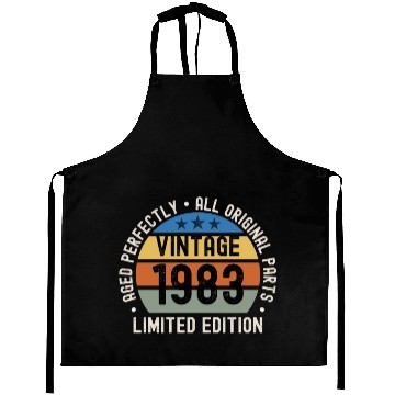Discover 40th Birthday Vintage 1983 Aprons