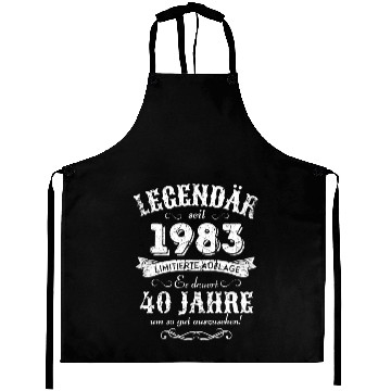 Discover 40th Birthday Vintage 1983 Aprons