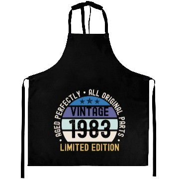 Discover 40th Birthday Vintage 1983 Aprons