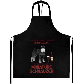 Discover A Woman Cannot Survive On Wine Alone Miniature Sch Aprons