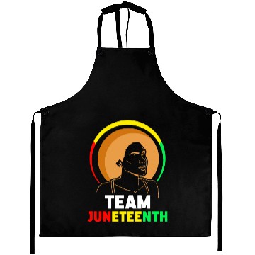 Discover Team Juneteenth Black American Africa 1865 Aprons